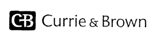 CB CURRIE & BROWN logo