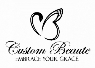 CB CUSTOM BEAUTE EMBRACE YOUR GRACE logo