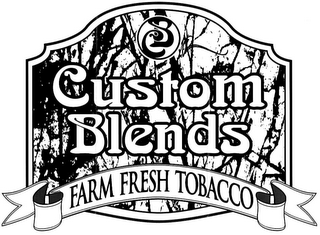 CB CUSTOM BLENDS FARM FRESH TOBACCO logo