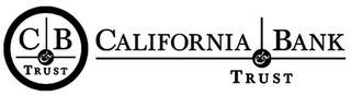 CB & TRUST CALIFORNIA BANK & TRUST logo