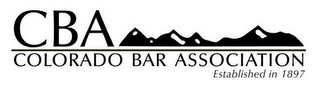 CBA COLORADO BAR ASSOCIATION ESTABLISHED IN 1897 logo
