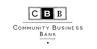 CBB COMMUNITY BUSINESS BANK logo