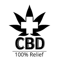 CBD 100% RELIEF logo