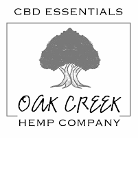 CBD ESSENTIALS OAK CREEK HEMP COMPANY logo