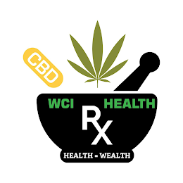 CBD WCI RX HEALTH HEALTH=WEALTH logo