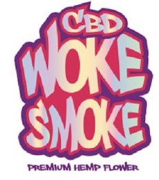 CBD WOKE SMOKE PREMIUM HEMP FLOWER logo