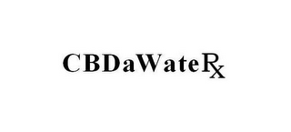 CBDAWATERX logo