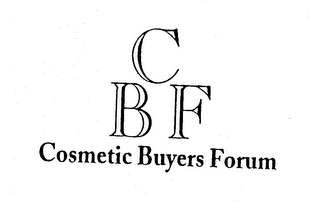 CBF COSMETIC BUYERS FORUM logo
