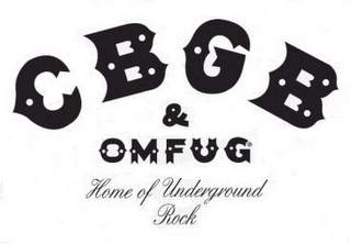 CBGB & OMFUG HOME OF UNDERGROUND ROCK logo