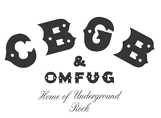 CBGB & OMFUG HOME OF UNDERGROUND ROCK logo