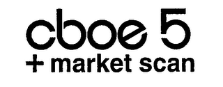 CBOE 5 + MARKET SCAN logo