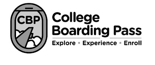 CBP COLLEGE BOARDING PASS EXPLORE · EXPERIENCE · ENROLL logo