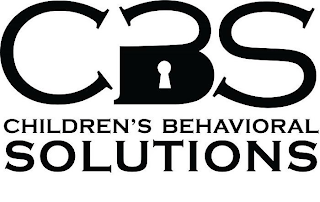 CBS CHILDREN'S BEHAVIORAL SOLUTIONS logo