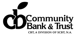 CBT COMMUNITY BANK & TRUST CBT, A DIVISION OF SCBT, N.A. logo