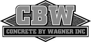 CBW CONCRETE BY WAGNER INC logo