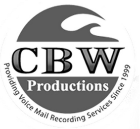 CBW PRODUCTIONS PROVIDING VOICE MAIL RECORDING SERVICES SINCE 1999 logo