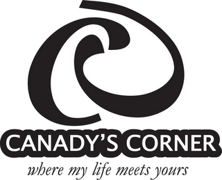 CC CANADY'S CORNER WHERE MY LIFE MEETS YOURS logo