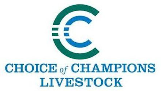 CC CHOICE OF CHAMPIONS LIVESTOCK logo