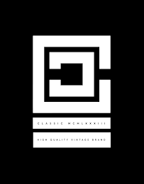 CC CLASSIC MCMLXXXIII HIGH QUALITY VINTAGE BRAND logo