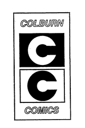 CC COLBURN COMICS logo