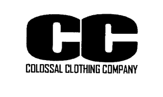 CC COLOSSAL CLOTHING COMPANY logo