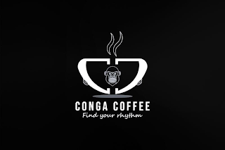 CC CONGA COFFEE FIND YOUR RHYTHM logo