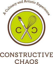CC CONSTRUCTIVE CHAOS A CULINARY AND ARTISTIC EXPERIENCE logo