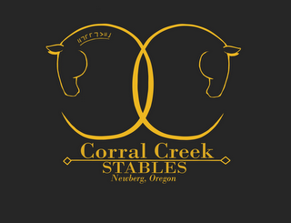 CC CORRAL CREEK STABLES NEWBERG, OREGON logo
