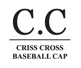 C.C CRISS CROSS BASEBALL CAP logo