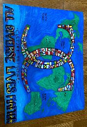 CC - CULTURE TO CULTURE- ALL DIVERSE LIVES MATTER AFRICA ASIA EUROPE AUSTRALIA SOUTH AMERICA NORTH AMERICA PACIFIC OCEAN INDIAN OCEAN ATLANTIC OCEAN logo