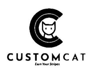 CC CUSTOMCAT EARN YOUR STRIPES logo