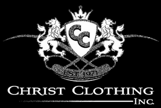CC EST. 1971 CHRIST CLOTHING INC. logo