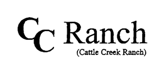 CC RANCH (CATTLE CREEK RANCH) logo