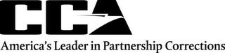 CCA AMERICA'S LEADER IN PARTNERSHIP CORRECTIONS logo