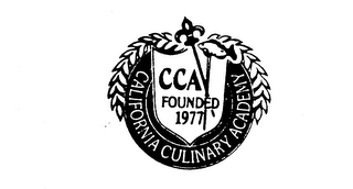 CCA CALIFORNIA CULINARY ACADEMY FOUNDED 1977 logo