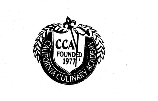 CCA CALIFORNIA CULINARY ACADEMY FOUNDED 1977 logo