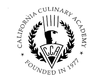 CCA CALIFORNIA CULINARY ACADEMY FOUNDEDIN 1977 logo