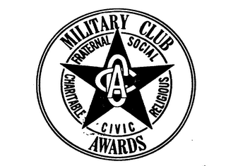 CCA MILITARY CLUB AWARDS FRATERNAL SOCIAL RELIGIOUS CIVIC CHARITABLE logo