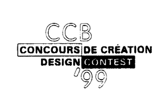 CCB CONCOURS DE CREATION DESIGN CONTEST '99 logo