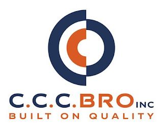C.C.C. BRO INC BUILT ON QUALITY logo