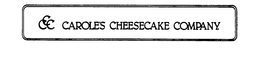 CCC CAROLE'S CHEESECAKE COMPANY logo