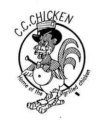 C.C.CHICKEN HOME OF THE GRILLED CHICKEN logo