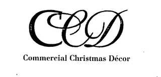 CCD COMMERCIAL CHRISTMAS DECOR logo