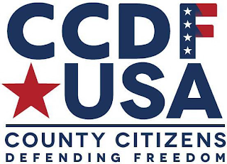 CCDF USA COUNTY CITIZENS DEFENDING FREEDOM logo