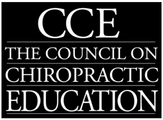 CCE THE COUNCIL ON CHIROPRACTIC EDUCATION logo