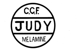 C.C.F. JUDY MELAMINE logo