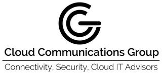 CCG CLOUD COMMUNICATIONS GROUP CONNECTIVITY, SECURITY, CLOUD IT ADVISORS logo
