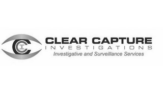 CCI CLEAR CAPTURE INVESTIGATIONS INVESTIGATIVE AND SURVEILLANCE SERVICES logo