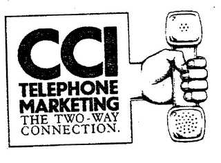 CCI TELEPHONE MARKETING THE TWO-WAY CONNECTION. logo
