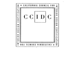 CCIDC CALIFORNIA COUNCIL FOR INTERIOR DESIGN CERTIFICATION logo